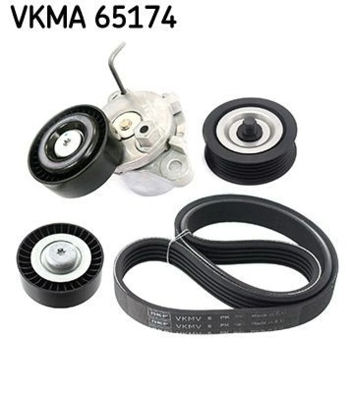 Image of SKF V-Ribbed Belt Set SKF VKMA 65174