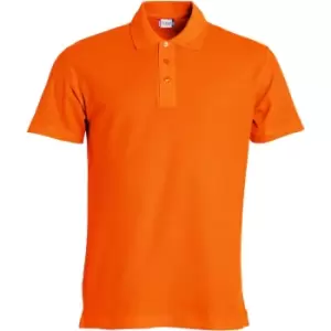 Image of Clique Mens Basic Polo Shirt (3XL) (Blood Orange)