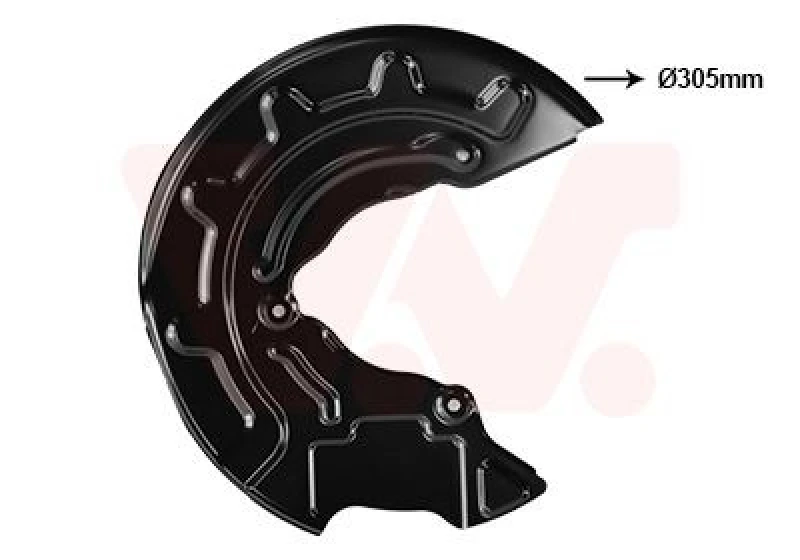 Image of VAN WEZEL Brake disc backing plate VAN WEZEL 0359372