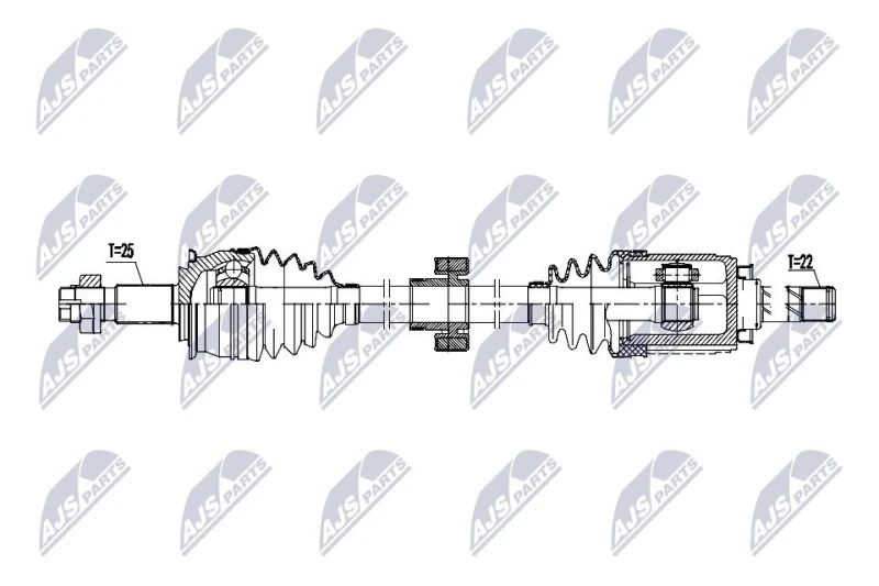 Image of NTY Drive shaft NTY NPW-DW-059