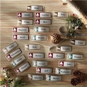 image of Dymo 28x89mm Tree Holiday Address Labels 130 Labels for Dymo LabelWriter Series