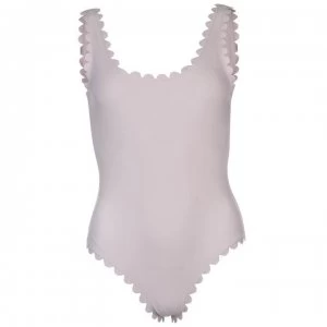 image of USA Pro USA Scallop Swimsuit Ladies - Lilac