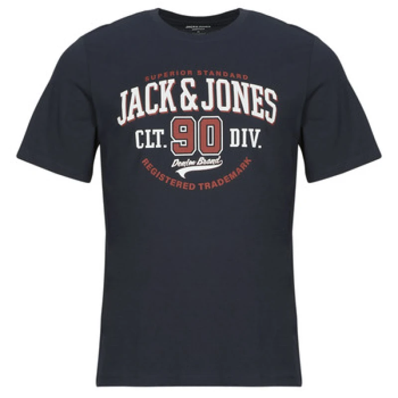 Image of Jack & Jones JJELOGO mens T shirt in Blue