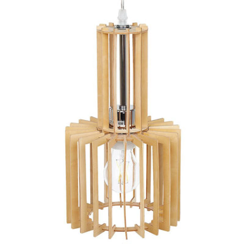 Image of Beliani Pendant Lamp Niari Light Brown