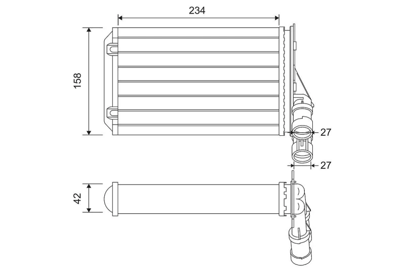Image of Heater matrix VALEO 812044