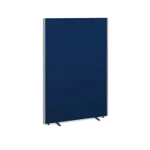 image of Floor standing fabric screen 1800mm high x 1200mm wide - blue