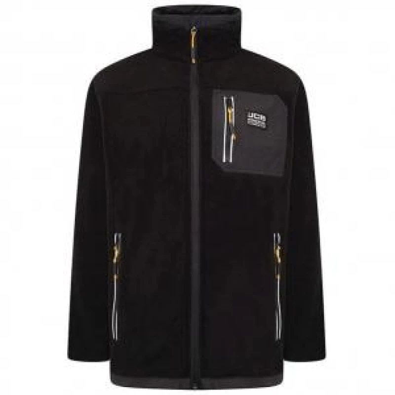Image of JCB Trade Fleece Full Zip Black S