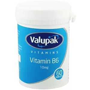 image of Valupak Vitamin B6 10mg 60 Tablets