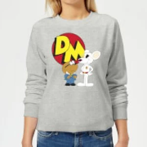 image of Danger Mouse DM And Penfold Womens Sweatshirt - Grey - L