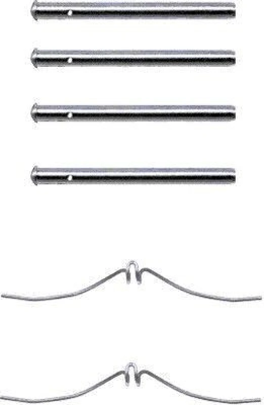 Image of HELLA Brake pad fitting kit HELLA 8DZ 355 202-221