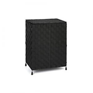 image of ARPAN Laundry Basket PP-9193BK Nylon, PP Black