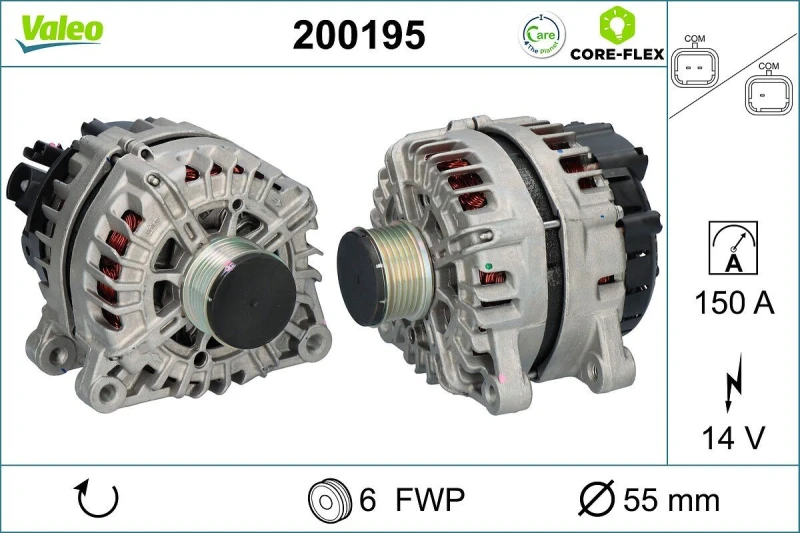 Image of Alternator VALEO 200195