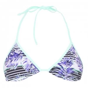 Image of Puma Print Triangle Bikini Top - Multi