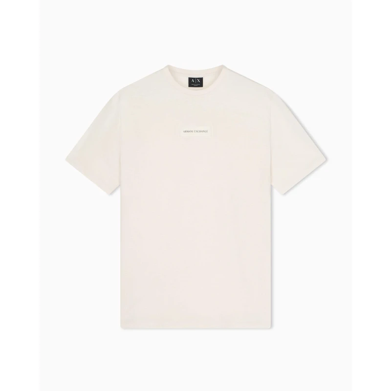 Image of Armani Exchange Mens T-Shirt Cream male S