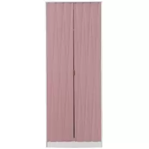 image of Ice 2 Door Wardrobe - Pink