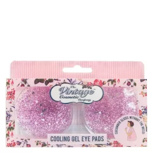 image of The Vintage Cosmetic Company Cooling Gel Eye Pads Pink Glitter