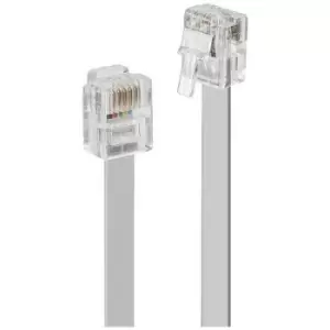 image of LINDY ISDN Cable [1x RJ12 6p6c plug - 1x RJ12 6p6c plug] 5m Grey