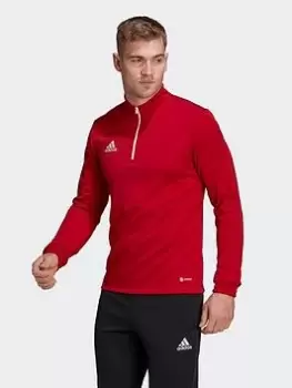 Image of adidas Entrada 22 Training Top, Red Size M Men
