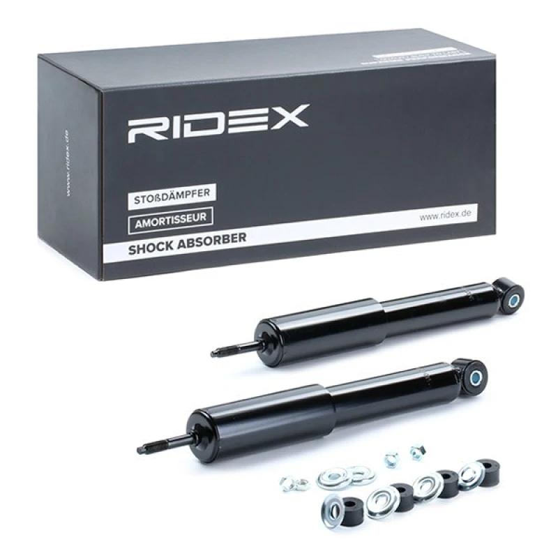 Image of RIDEX 854S2640 Shock absorber Front Axle, Gas Pressure, Twin-Tube, Telescopic Shock Absorber, Bottom eye Shock Absorber (854)
