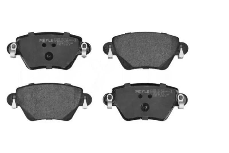 Image of MEYLE 025 235 5717 Brake pad set Rear Axle, excl. wear warning contact, Original Quality, with anti-squeak plate Brake Pad Set,disc brake (402)
