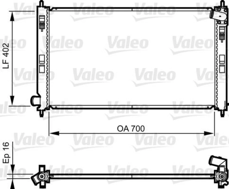 Image of Engine radiator VALEO 735575
