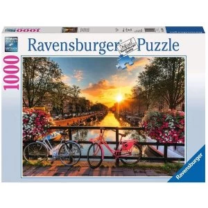 Image of Bicycles in Amsterdam Jigsaw Puzzle - 1000 Pieces