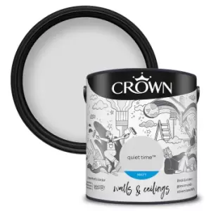 image of Crown Matt Emulsion Paint Quiet Time - 2.5 litres