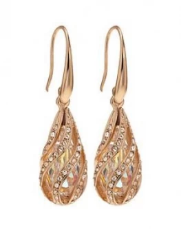 image of Jon Richard Jon Richard Rose Gold Cage Earring