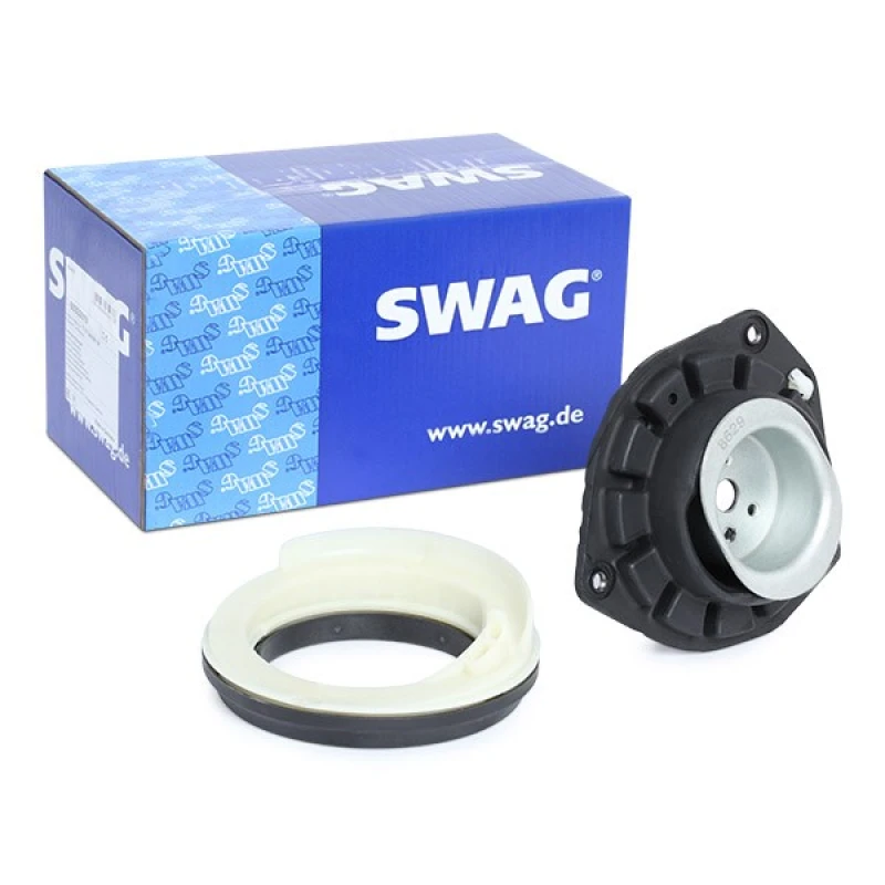 Image of SWAG 60 92 2619 Top strut mount Front Axle, with ball bearing Elastomer Suspension Strut Support Bearing (1180)