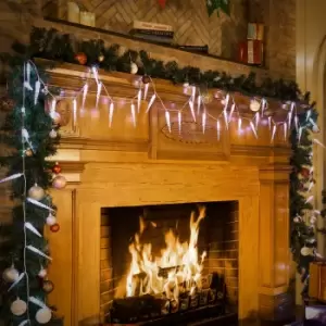 Image of LED Fairy Lights with 80 Icicles 13m