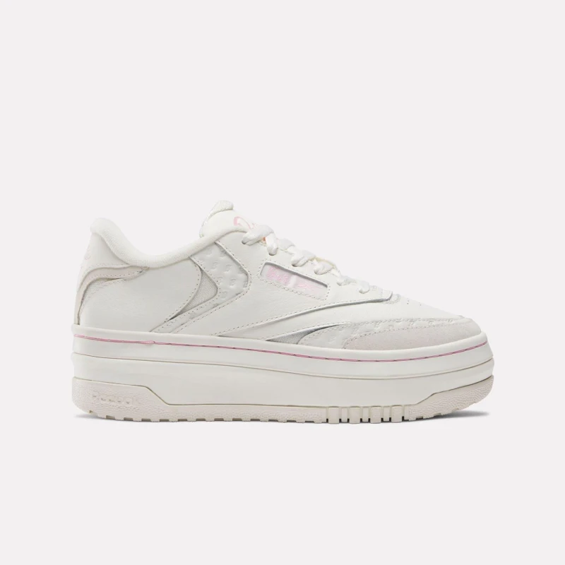 Image of Reebok X Barbie Club C Trainers White Pink female UK 4