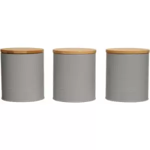 Image of Premier Housewares Set of three Alton Grey Cannisters