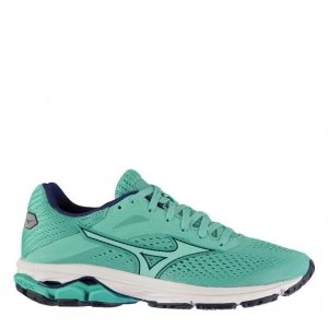 Image of Mizuno Wave Rider 23 Ladies Running Shoes - Blue/Blue