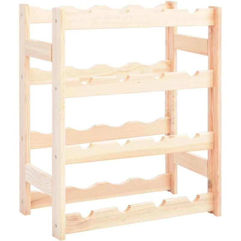 Image of VIDAXL Wine Rack for 16 Bottles Pinewood vidaXL 8719883735382