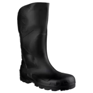 Image of Dunlop Devon Unisex Black Safety Wellington Boots (36 EUR) (Black)
