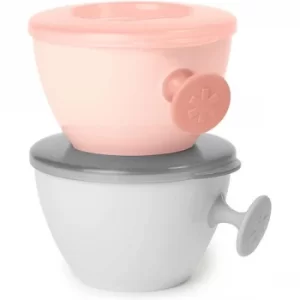 image of Skip Hop Easy Grab Bowls (Grey & Coral)