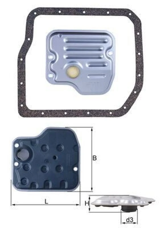 Image of Automatic transmission filter kit MAHLE HX 237D
