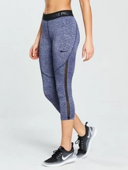 Image of Nike Training Pro HyperCool Shine Capri Blue Size XS Women