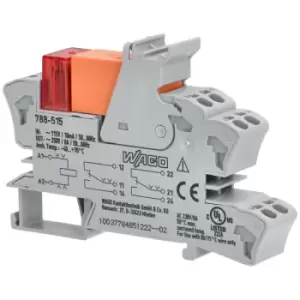 Image of WAGO 788-515 115VAC 8A DPDT-CO DIN Rail Mountable Relay Module