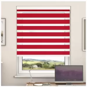 Image of Newedgeblinds - Day And Night Zebra Roller Blind with Cassette(Pepper, 100cm x 220cm)