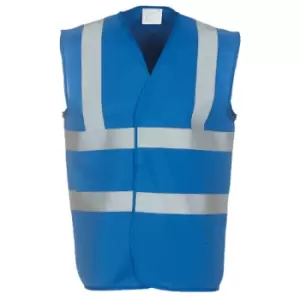 image of Yoko Mens High-Vis Waistcoat (3XL) (Royal Blue)