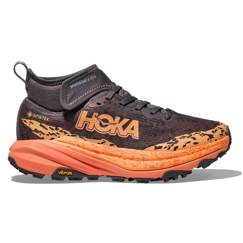 Image of HOKA Hoka Speedgoat 6 Mid Gore-tex Womens Galaxy / Guava - Pink / Standard / 7