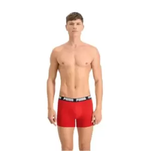 image of Puma 2 Pack Boxers Mens - Red