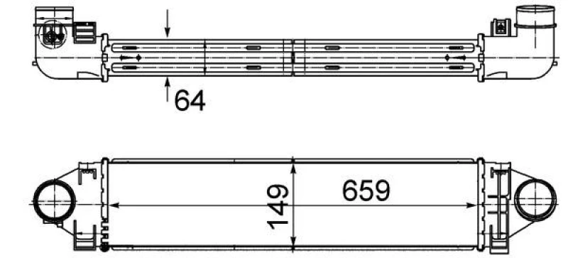 Image of Intercooler MAHLE CI 499 000S