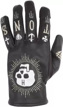 Image of Helstons Kustom Motorcycle Gloves, black, Size 3XL, black, Size 3XL