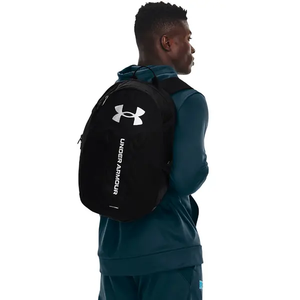 Image of Under Armour Unisex Hustle Lite Water Resistant Backpack One Size Black 1364180-002-ONE