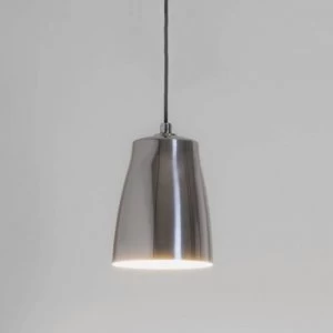 Image of 1 Light Large Ceiling Pendant Polished Aluminium, E27