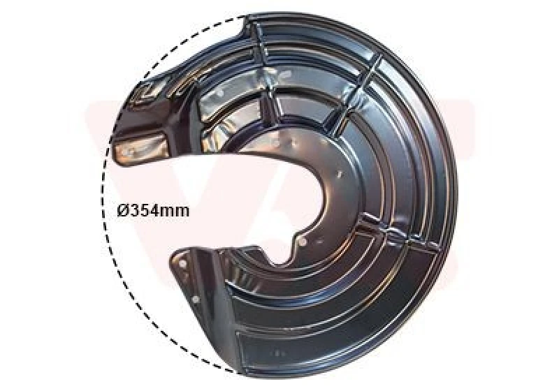 Image of VAN WEZEL Brake disc backing plate VAN WEZEL 0961372