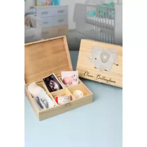 Personalised Baby Boys Keepsake Wooden Box