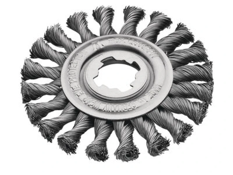 Image of Lessmann X Lock Non Sparking Knotted Wire Wheel 472.21X Diameter: 115mm